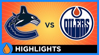 Canucks  Oilers  October 14 2023 [upl. by Hplodur]