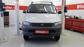 Toyota Hiace Hvordan bytte motorolje og oljefilter  2001 til 2007 mod [upl. by Agnimod]