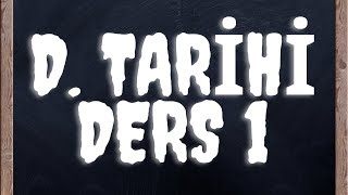 DİNLER TARİHİ DERS 1 2021 DHBT TEKRAR KAMPI [upl. by Uchish329]