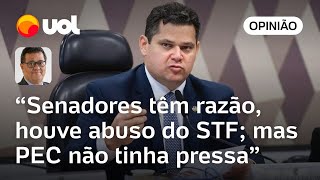 PEC do STF Candidato Alcolumbre ameaça governo e Supremo em aliança com bolsonarismo  Tales Faria [upl. by Wallford]