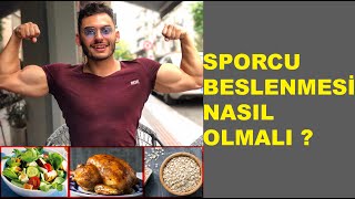 Sporcu Beslenmesi Nasıl Olmalı  Anlatım ve Örnek Program [upl. by Alisun]