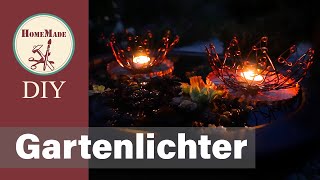 DIY  Gartenlichter aus Draht Selber Machen  Deko Idee für Balkon Terrasse und Garten [upl. by Aneis]