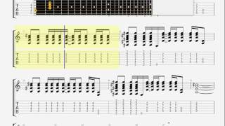 Blink 182 Waggy GUITAR 1 TABLATURE [upl. by Nitsoj]