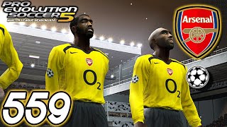 PES 5 Master League  vs Arsenal H UCL Quarter Final 1st Leg  Part 559 [upl. by Alahcim]