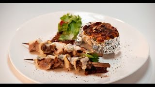 Цыганский шашлык из 4х видов мяса с черным хлебом  Мясо От филе до фарша [upl. by Nylsirhc]