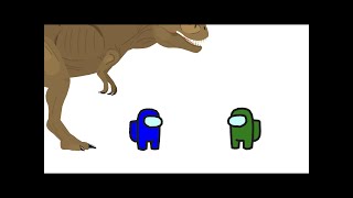 Among Us TRex Kill Animation [upl. by Nwahsad342]