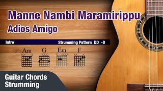 Manne Nambi Maramirippu  Adios Amigo  Guitar Chords  Strumming [upl. by Atikel602]