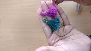 How To Make Tassels For Blouse  DIY  Silk Thread Tassels At Home [upl. by Francoise]