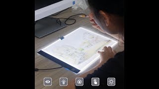 A4 LED Light Box Drawing Board Art Stencil Tracing Copy Table [upl. by Annodahs]