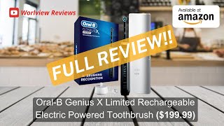 OralB GENIUS X Electric Toothbrush Review  Smart Features amp App Tracking [upl. by Lenahc232]