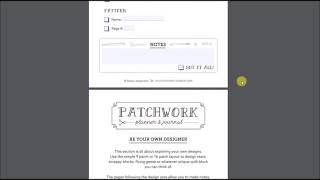 Patchwork Planner amp Journal [upl. by Aholla943]