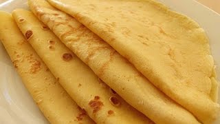 Basic French Crepes Recipe  Crepe Batter just in a minute [upl. by Ran]