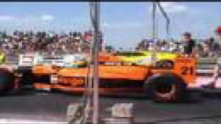 Lamborghini Diablo vs Arrows Formula 1 2002 drag race [upl. by Ellehcsor]