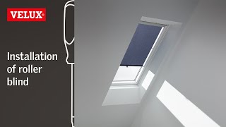 VELUX How to install a roller blind with hooks [upl. by Petrick]