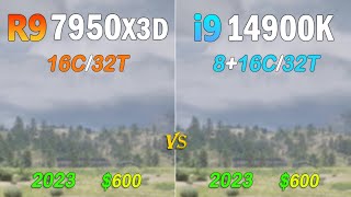 intel i9 14900K vs AMD Ryzen 9 7950X3D  Which one is the king [upl. by Lori]