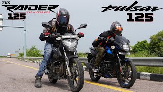 2024 Pulsar NS125 vs Xtreme 125R vs Raider 125 Drag Race [upl. by Cerellia]