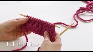 How to Knit 1x1 ribbing [upl. by Haneeja]