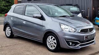 2019 19 Mitsubishi Mirage 3 12 5Dr in Atlantic Grey 44k Miles 4 Services 60 MPG £6500 [upl. by Merriman]