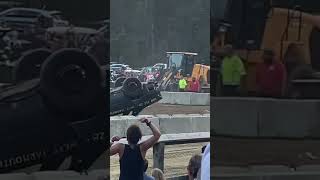 Barnstable County Fair Demolition Derby Car Flip fyp foryou demolition cars flip crash [upl. by Ariaet]