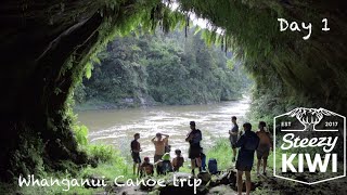 Whanganui River Canoe trip day 1 Whakahoro  Tamateas Cave and Ohauora campsite [upl. by Lorita789]