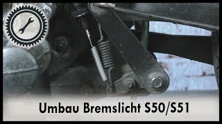 Umbau Bremslichtschalter Simson S50 S51  Tutorial S50S51 [upl. by Kern]