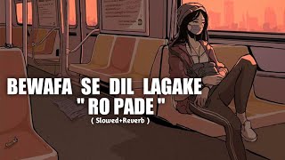 Bewafa Se Dil Lagake Ro Parde  Slowed Reverb [upl. by Yecak136]