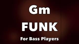 Funk Bass Backing Track Gm [upl. by Alledi]