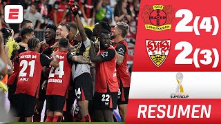 BAYER LEVERKUSEN LO VOLVIÓ A HACER empató en el último suspiro y ganó en penales  Supercopa Alemana [upl. by Ellertnom840]