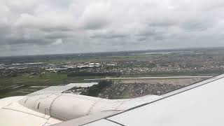 Transavia Holland  Arrival into RotterdamThe Hague on board a rare Boeing 737700 [upl. by Hadihsar]