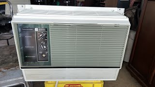 1960’s General Electric GE Fashionette 6000 BTU Air Conditioner Avocado Green Variation [upl. by Eanom]