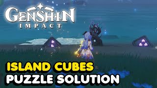 How To Solve The Tatarasuna Island Cube Puzzle In Genshin Impact [upl. by Akitahs]