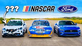 Dodge NASCAR v Ford Mustang v  DRAG RACE [upl. by Ariajaj]