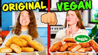 SFIDIAMO PRODOTTI ORIGINALI vs VEGANI 🥬 chi vincerà [upl. by Yenhpad]