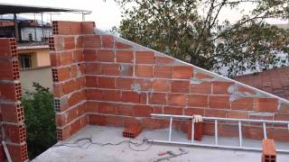 Parede para telhado  wall to roof [upl. by Castera]