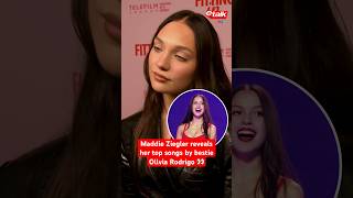 MaddieZiegler reveals her favourite songs by bestie OliviaRodrigo 💜 GUTS redcarpet interview [upl. by Hey]