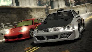 Mercedes Benz CLK500 vs Porsche 911 Turbo S  Kaze  second race  Need for Speed Most Wanted2005 [upl. by Eskill]