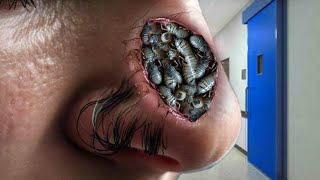 ASMR Animation Dont Lose Hopes  ASMR Deep Cleaning Naak Treatment  ASMR Bulk Larva [upl. by Ichabod]