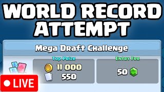 MEGA DRAFT CHALLENGE WIN STREAK WORLD RECORD ATTEMPT [upl. by Nij]