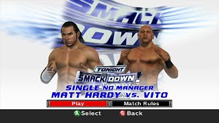 WWE SmackDown VS Raw 2007 Xbox360  Matt Hardy VS Vito 2KmClassic [upl. by Cardinal273]