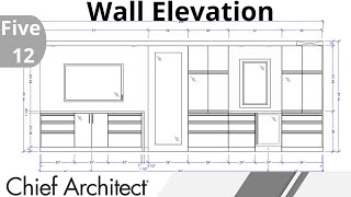 Five 12 Design Project  West Wall Elevation design [upl. by Axel]