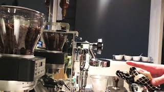 Brewing a cappuccino with the Profitec Pro 500 [upl. by Derron72]