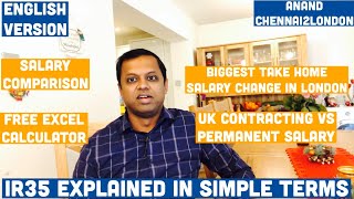 IR35 Explained in Simple Terms  ENGLISH Version  UK Contracting vs Permanent Salary Calculations [upl. by Aihsekal]