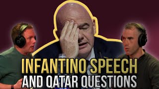 Gianni Infantino speech journalists in Qatar and World Cup kickoff [upl. by Eidroj72]