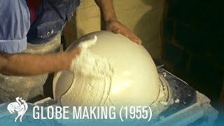 Globe Making How the World is Made 1955  British Pathé [upl. by Ecidna393]