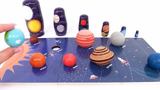 Best Learn Planets of the Solar System with Nesting Dolls for Preschool Toddlers [upl. by Tahp967]