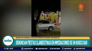 Denuncian fiestas clandestinas en inmediaciones de un kiosco bar [upl. by Marchese]