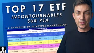 17 ETF INCONTOURNABLES sur PEA  exemples de portefeuilles [upl. by Edijabab341]