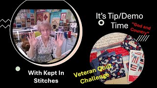 quotIts TipDemo Timequot Veterans Quilt Challenge for Charity Quilt Along charity quilting veteran [upl. by Ardnohsed]