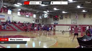 24 Volleyball Highlights Crothersville [upl. by Nnairrehs444]