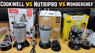 Cookwell vs Wonderchef vs Nutripro Juicer Mixer Grinder detail comparison review which one is best [upl. by Yesrod]